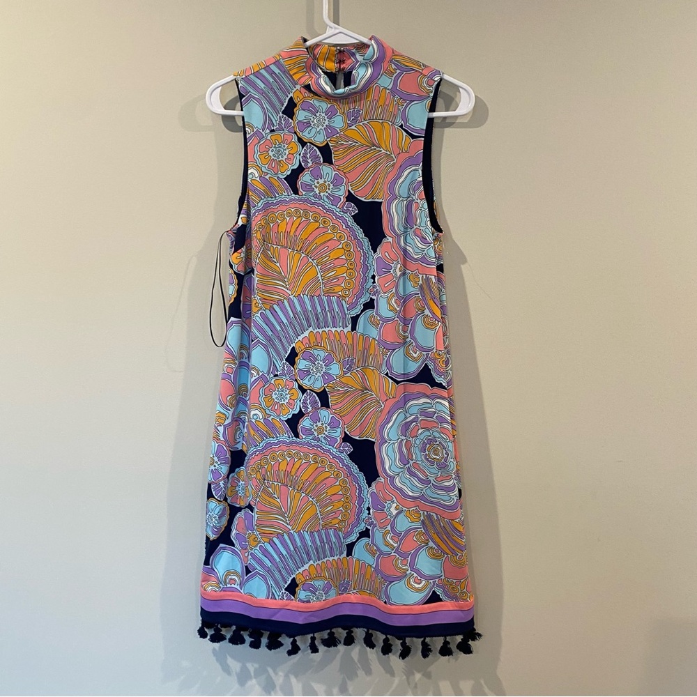 Trina Turk Colorful Patterned Sleeveless Dress Size Small